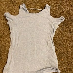 toddlers XL off the shoulders purple tank top